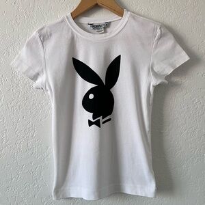 Playboy Y2K Bunny White Short Sleeve Tee Authentic